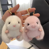 Soft Plush Fur Rabbit Keychain