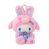 Sanrio Easter Bunny Series Cinnamoroll Pompompurin Kuromi My Melody Plush Pendant Keychain (12cm)