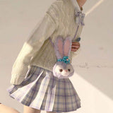 Disney StellaLou ShellieMay Duffy Bear Crossbody Bag Cute Ballet Rabbit Plu Crossbody Bag Soft Girl JK Sle Lolita Slant Bag Daphne Bear irley Mei Star ba Bag
