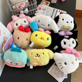 Sanrio Kawaii Plush Keychain - Hello Kitty My Melody Cinnamoroll Kuromi PomPomPurin (9cm)