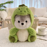 20cm Kawaii Dog Anime Cosplay Dinosaur Pig Koala Husky Plush Toy Stuffed Soft