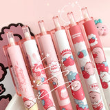 Japanese Stationery Cute Pink Dinosaur Gel Pens Stationery Sets Office School Supplies Pen