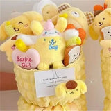 Sanrio Cinnamoroll Pochacco Kuromi Pompompurin Plush Flower Bouquet
