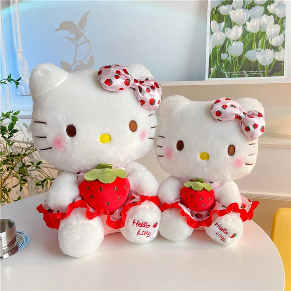 Sanrio Hello Kitty Strawberry Dress Plush Toy - LoveJojo