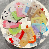 Sanrio Hello Kitty Plush Card Case Holder Keychain Kuromi My Melody Hangyudon Pochacco Cinnamoroll