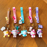 Kawaii Hello Kitty Keychain Sanrio My Melody Kuromi Cinnamoroll Car Key Ring Keychain