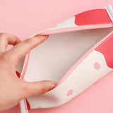 Pencil Case Strawberry Milk Box Bag Pink Pens Bag Japanese
