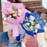Sanrio Hello Kitty Kuromi My Melody Plush Bouquet - 35cm