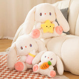 Hug Heart Bunny Plushie Stuffed Animals Carrot Star Decor Rabbit Toy Baby Bottle - LoveJojo