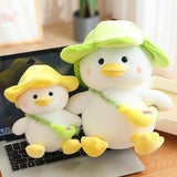 Kawaii Plush Duck Stuffed Soft Animal With Flower Hat