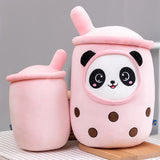 Cute Bubble Tea Plush Toy Stuffed Milk Tea Soft Boba Fruit Tea Cup Plushie - LoveJojo