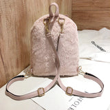 Faux Fur Mini Rabbit Ear Backpack - LoveJojo