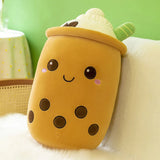Cute Bubble Tea Plush Toy Stuffed Milk Tea Soft Boba Fruit Tea Cup Plushie