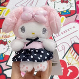 My Melody Maid Pink Lace Skirt Stuffed Plush Keychain My Sweet Piano