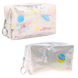 Pencil Case Laser Space Planets Big Makeup Bag Cosmetic Case