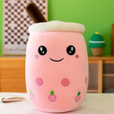 Cute Bubble Tea Plush Toy Stuffed Milk Tea Soft Boba Fruit Tea Cup Plushie