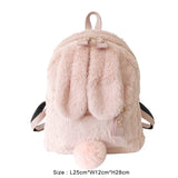 Faux Fur Mini Rabbit Ear Backpack - LoveJojo