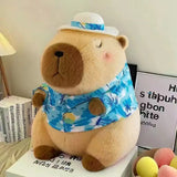 Kawaii Snack Attack: Hamburger Capybara Dog Pig Capibaras Pizza Bubble Tea Cushion Plush