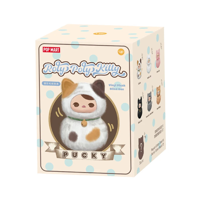 POP MART PUCKY 「Roly-Poly Kitty」ぬいぐるみ Genuine Pop Mart