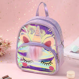 Unicorn Pattern Sequin Backpack Rucksack School Bag