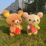 San-X Rilakkuma Bear Strawberry Plush Toy
