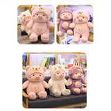 Pig Bear Hat Plush Toy - LoveJojo