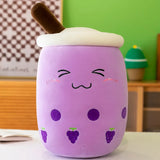 Cute Bubble Tea Plush Toy Stuffed Milk Tea Soft Boba Fruit Tea Cup Plushie