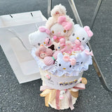 2026 Sanrio Hello Kitty My Melody Kawaii Plush Bouquet