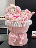 Sanrio Hello Kitty Plush Bouquet My Melody Cinnamoroll Kuromi Kawaii Flowers
