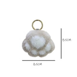 Cat Paw Fur Pom Pom Pendant Keychain