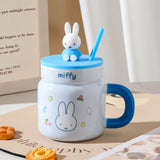 Miffy Ceramic Cup With Straw 540ml