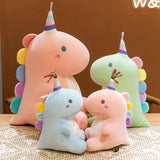 Pastel Party Dinosaur Plush Rainbow Plush Toy