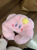 Kirby Kawaii Pink Hooded Travel Pillow