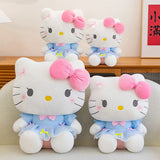 Sanrio Hello Kitty Big Pink Bow Blue Lace Dress Plushie