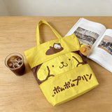 Sanrio PomPomPurin Yellow Canvas Tote Bag (Expandable)