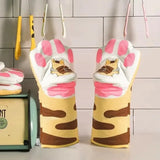 Cat Paw Oven Gloves Tiger Stripes