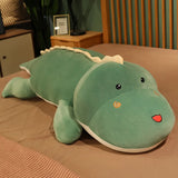 Kawaii Dinosaur Plush Cushion Big Green, Blue, Pink (80cm) Alligator Crocodile