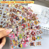 10 Sheets Rilakkuma Decal Stickers