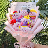 Kawaii Pink Graduation Kirby Plush Bouquet