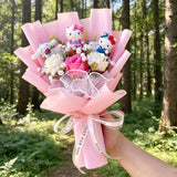 Sanrio Hello Kitty Kuromi Cinnamoroll My Melody Artificial Plush Flower Bouquet