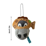 Penguin Ebi Fried Shrimp Prawn Plush Keychain 8cm