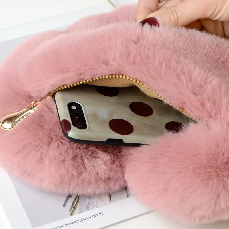 Fur fashion purse