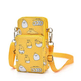 Sanrio New Gudetama Mobile Messenger Bag Lazy Egg Mini Small Bag Coin Purse