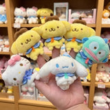 Sanrio Plush Finger Puppet Pendant Kuromi My Melody PomPomPurin Hangyodon Bag Charm (8cm)
