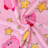 Kirby Flannel Plush Blanket Throw Pink - LoveJojo