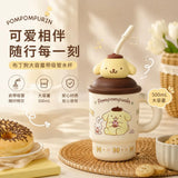 Sanrio Kawaii PomPomPurin 316 Stainless Steel Cup With Lid & Straw - 500ml