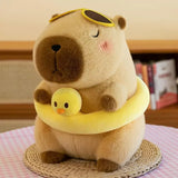 Kawaii Snack Attack: Hamburger Capybara Dog Pig Capibaras Pizza Bubble Tea Cushion Plush