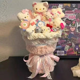 Kawaii Kuromi My Melody Hello Kitty Plush Doll Bouquet Sanrio
