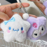 Sanrio Star Plush Kawaii Keychain Set