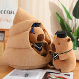 Kawaii Snack Attack: Hamburger Capybara Dog Pig Capibaras Pizza Bubble Tea Cushion Plush